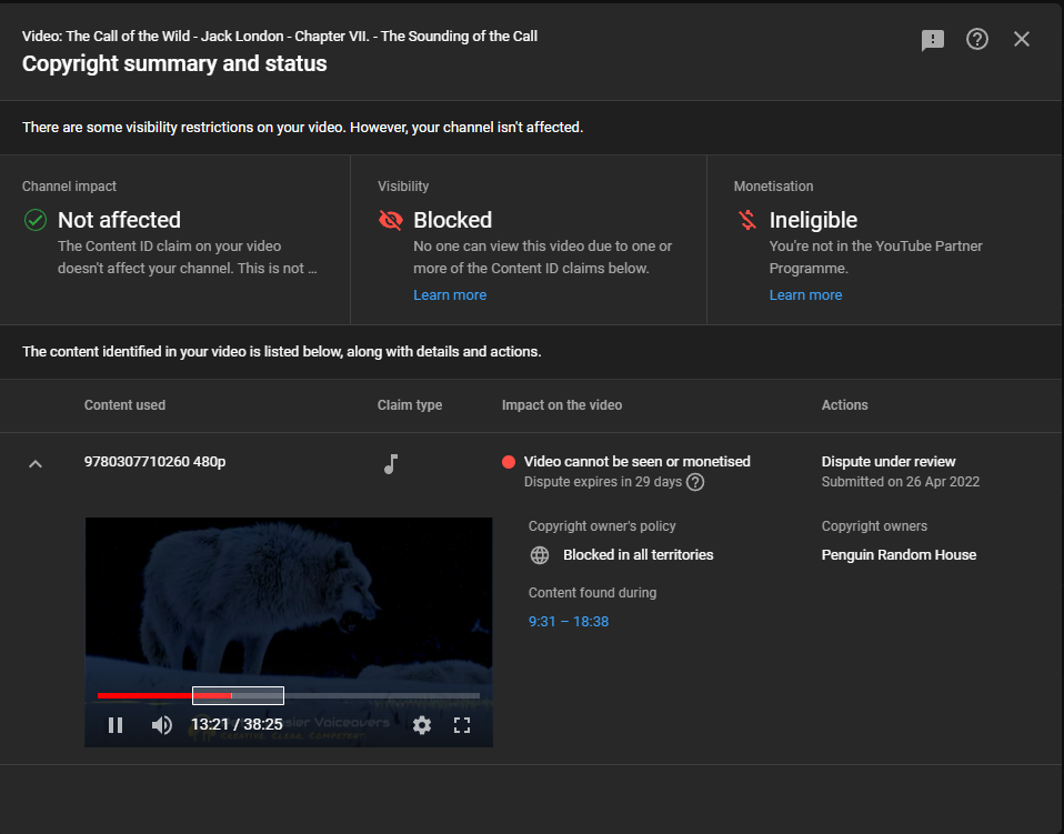 YouTube’s Content ID: Automated Frustration, Programmatically Wrong